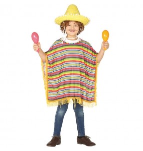 Déguisement Poncho mexicain enfant