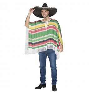 Déguisement Poncho mexicain adulte