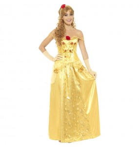 Costume Princesse Belle dorée femme