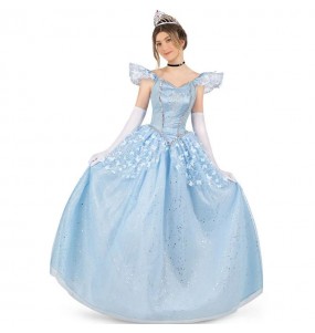 Costume Princesse Cendrillon bleue femme