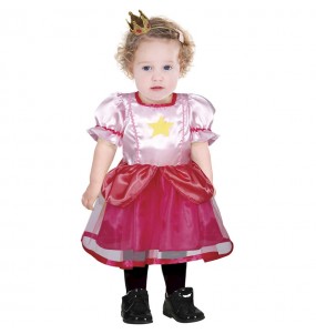 Costume Princesse rose avec étoile bébé