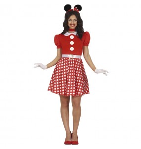 Costume Souris Minnie Mouse à la mode femme