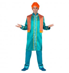 Costume pour homme Roi hindou bleu