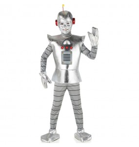 Disfraz de Robot plateado para niño