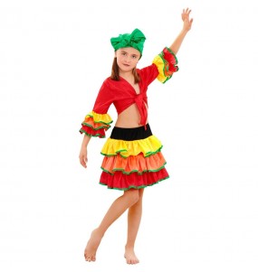 Déguisement Danseuse Rumba couleurs fille