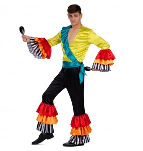 Costume Danseur Rumba Multicolore homme