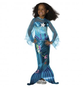 Deguisement Robe Princesse Ariel Costume de Sirène pour Enfant Fill