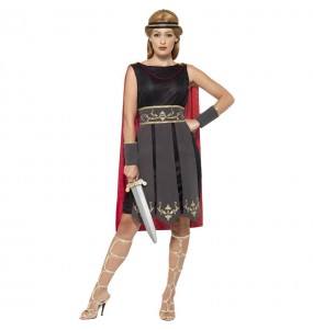 Costume Soldat romain noir femme