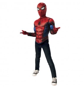 Déguisement Spiderman poitrine musclée garçon