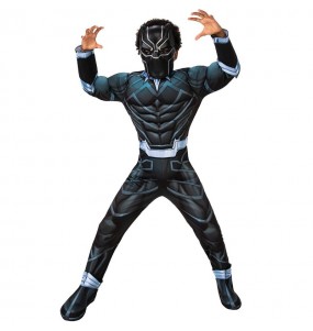 Costume Super-héros de luxe Black Panther garçon