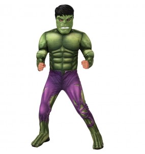 Costume Super-héros de luxe Hulk garçon