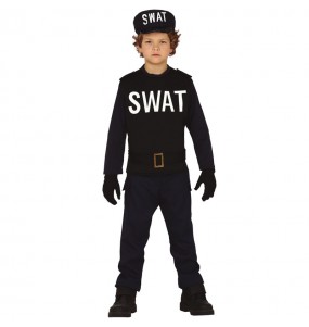 Deguisement agent du swat taille 8-10 ans