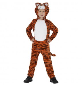 Déguisement tigre orange et noir garçon
