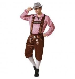 Costume pour homme tyrolien Oktoberfest marron