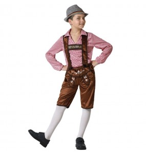 Costume Tyrolien Oktoberfest marron garçon