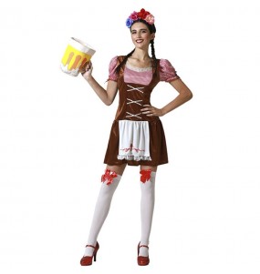 Costume Tyrolienne Oktoberfest marron femme