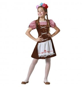 Costume Tyrolienne Oktoberfest marron fille