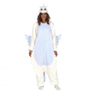 Déguisement Licorne Bleu Kigurumi adulte