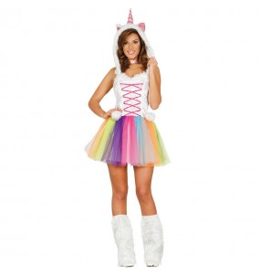 Déguisement Licorne Multicolore femme