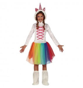 Déguisement Licorne Multicolore fille