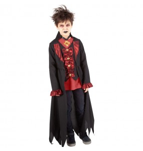 FORMIZON Déguisement Vampire Garcon Enfant, Costume de vampire pour garçon,  Costume Royal de Vampire avec Canne, Masque, Costume Dracula Enfant