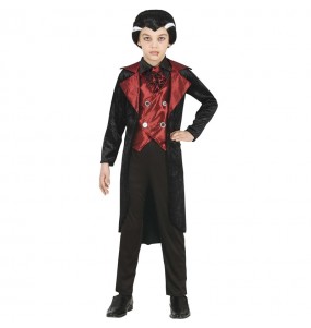 FORMIZON Déguisement Vampire Garcon Enfant, Costume de vampire pour garçon,  Costume Royal de Vampire avec Canne, Masque, Costume Dracula Enfant