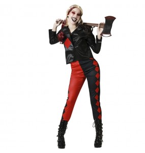 Costume Harley Quinn en losange femme