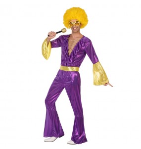 Déguisement Disco Violet pour homme