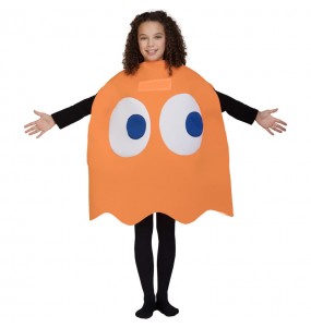 Costume pour garçons et filles de Fantôme Pac-Man Clyde