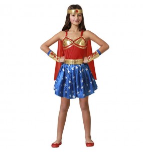 Costume Héroïne de bande dessinée Wonder Woman fille