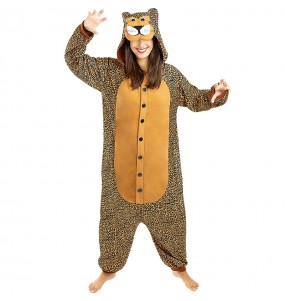Costume adulte Léopard onesie