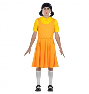 Costume adulte Poupée du Squid Game - Officiel Netflix
