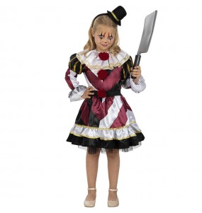 Costume Clown tueur premium fille