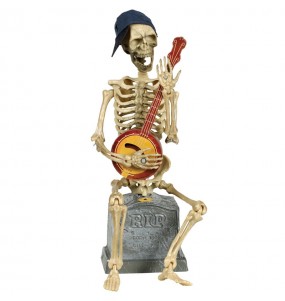 Squelette avec banjo décoration