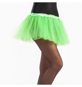 Falda tutú verde lima niña