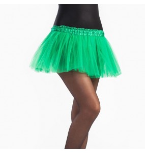 Falda tutú verde oscuro niña