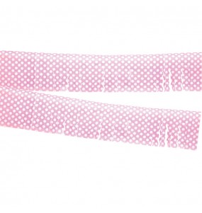 Guirlande à franges rose à pois