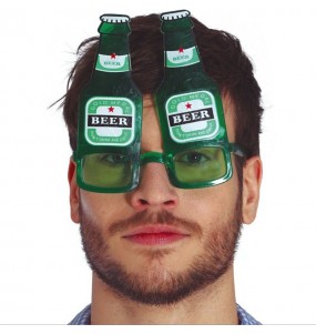 Lunettes avec bouteilles de bière 