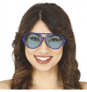 Lunettes d'aviateur bleues pour compléter vos costumes