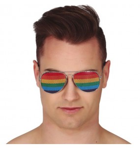 Lunettes aviateur de la Gay Pride pour compléter vos costumes