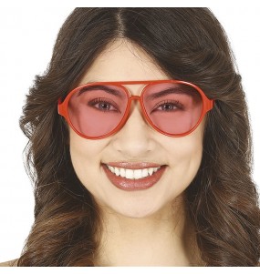 Lunettes d'aviateur rouges pour compléter vos costumes