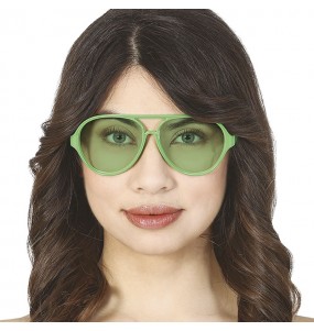 Lunettes d'aviateur vertes pour compléter vos costumes