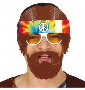 Lunettes Hippies avec barbe