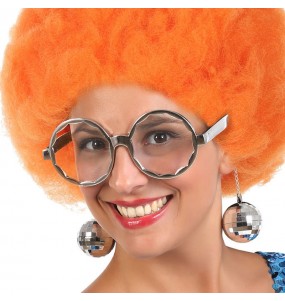 Lunettes Disco Argentées pour compléter vos costumes
