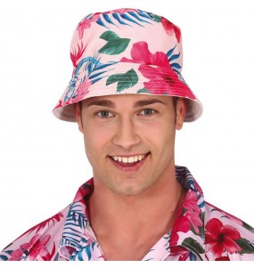 Chapeau hawaïen avec flamants roses pour compléter vos costumes