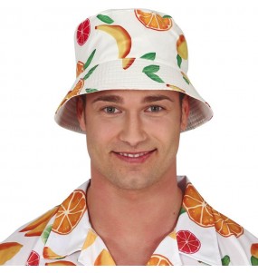 Chapeau hawaïen avec fruits pour compléter vos costumes