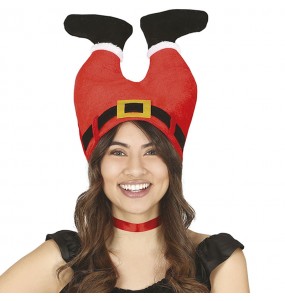 Gorro con Piernas de Papá Noel