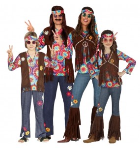 Déguisements Hippies Woodstock pour groupe