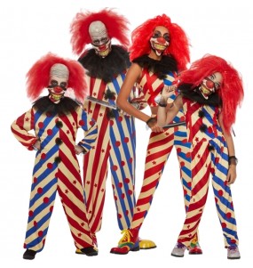 Déguisements Clowns épouvantables pour groupe