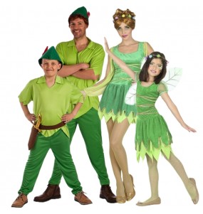 Déguisements Peter Pan et la fée Clochette pour groupe